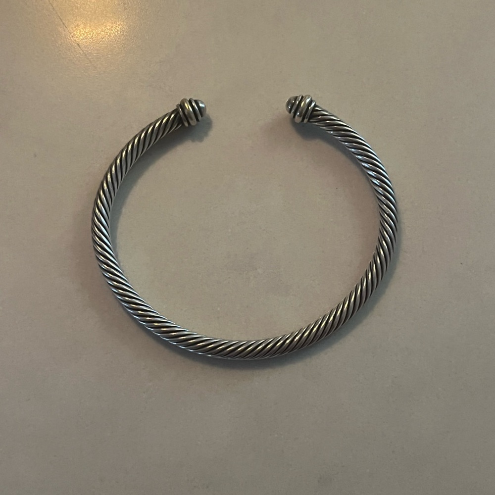 David Yurman Silver Twisted Cable Bracelet